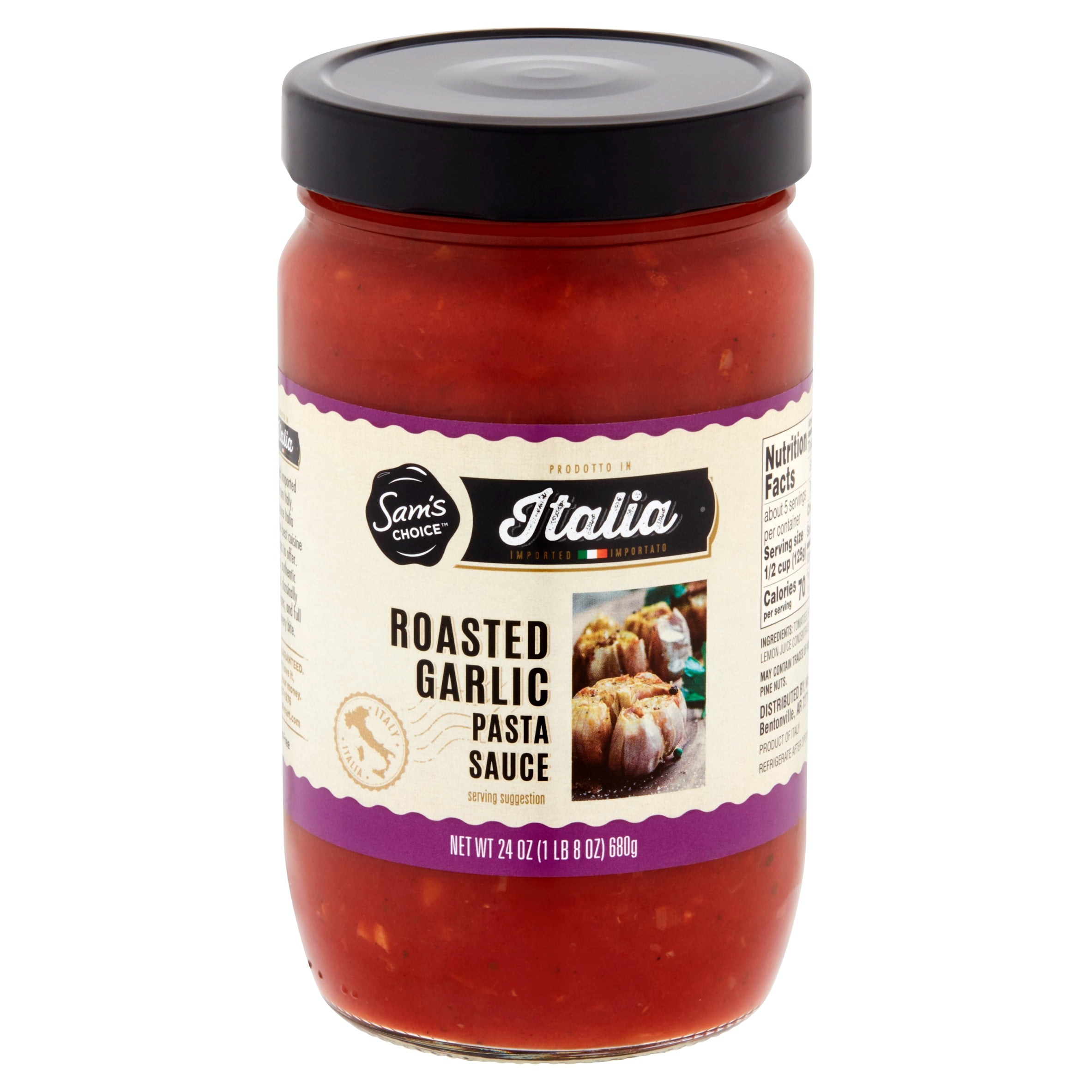 Sam's Choice Italia Roasted Garlic Pasta Sauce, 24 oz
