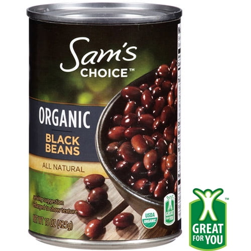 Sam's Choice Organic Black Beans, 15 oz