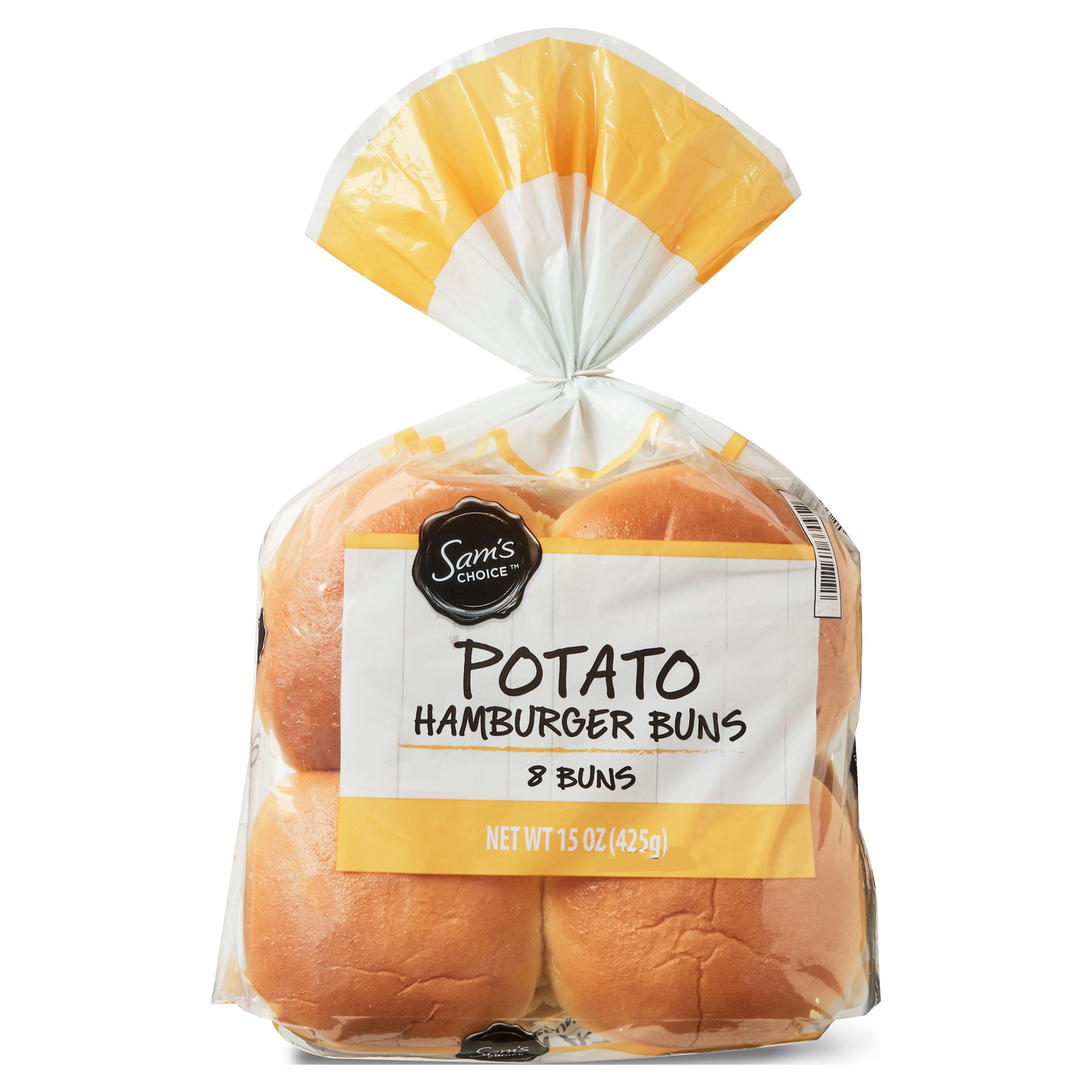 Sam's Choice Potato Hamburger Buns, 15 oz, 8 Count