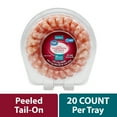 thumbnail image 1 of Great Value Cooked Medium Shrimp Cocktail Ring with Sauce, 10 oz Tray, Frozen, 1 of 10