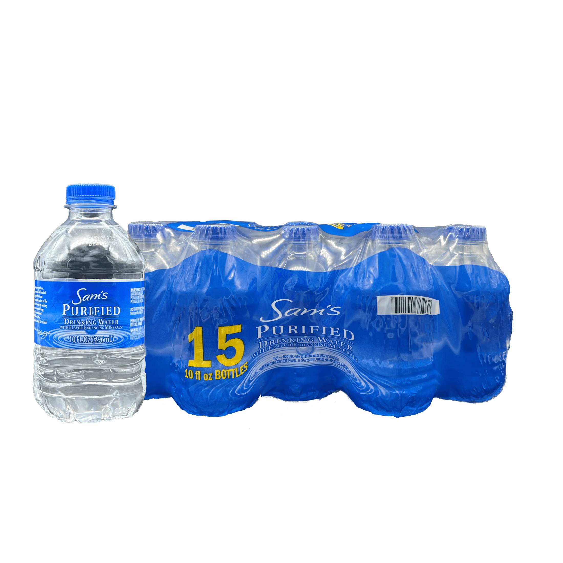 Sam's Purified Drinking Water, 10 fl oz, 15 Count