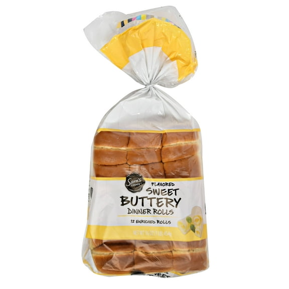 Sam's Choice Sweet Buttery Dinner Rolls, 16 oz, 12 Count