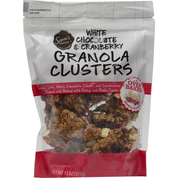 Sam's Choice White Chocolate & Cranberry Granola Clusters, 11 oz