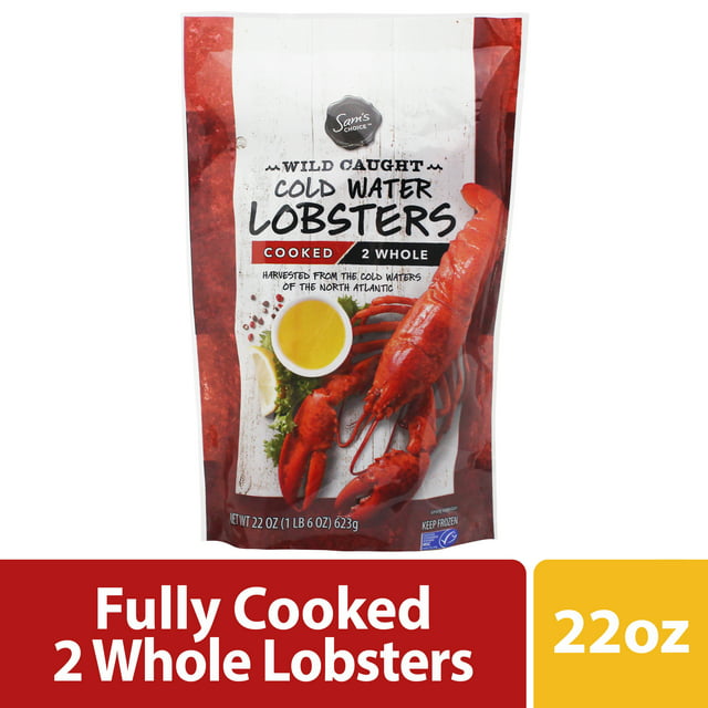 Sam’s Choice Wild Caught Whole Cooked Lobster, 22 oz