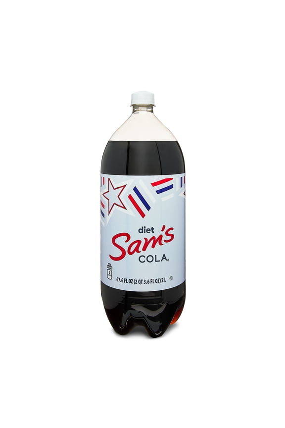 Sam's Cola Diet Soda, 2 Liter Bottle