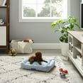 thumbnail image 1 of Sam's Pets Arlo® Medium Blue Plaid Bolster Dog Bed, 1 of 10