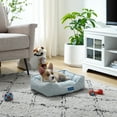 thumbnail image 1 of Sam's Pets Arlo® Small Blue Plaid Dog Bed, 1 of 10
