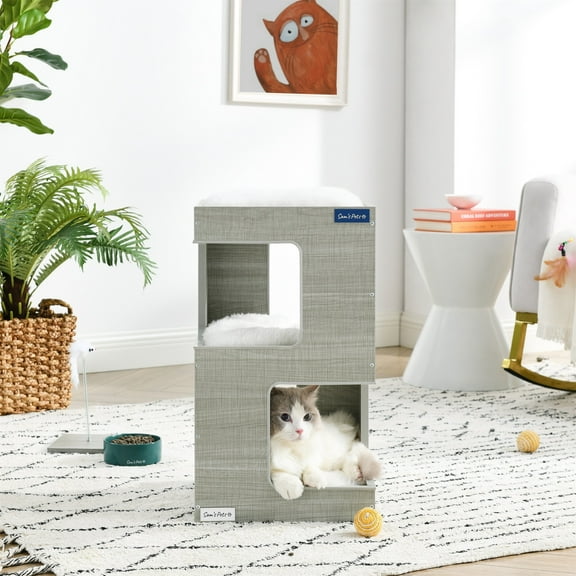 Sam's Pets Escher Cat Tree 23.5'' in Grey