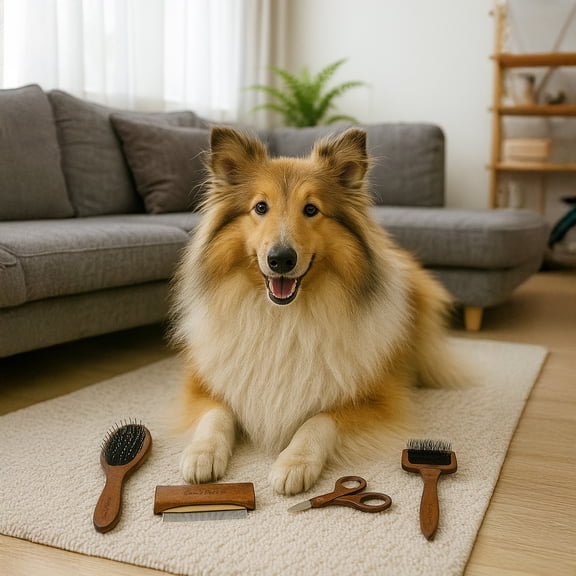 Sam's Pets Grooming Kit For Dogs & Cats in Dark Brown-5 pcs