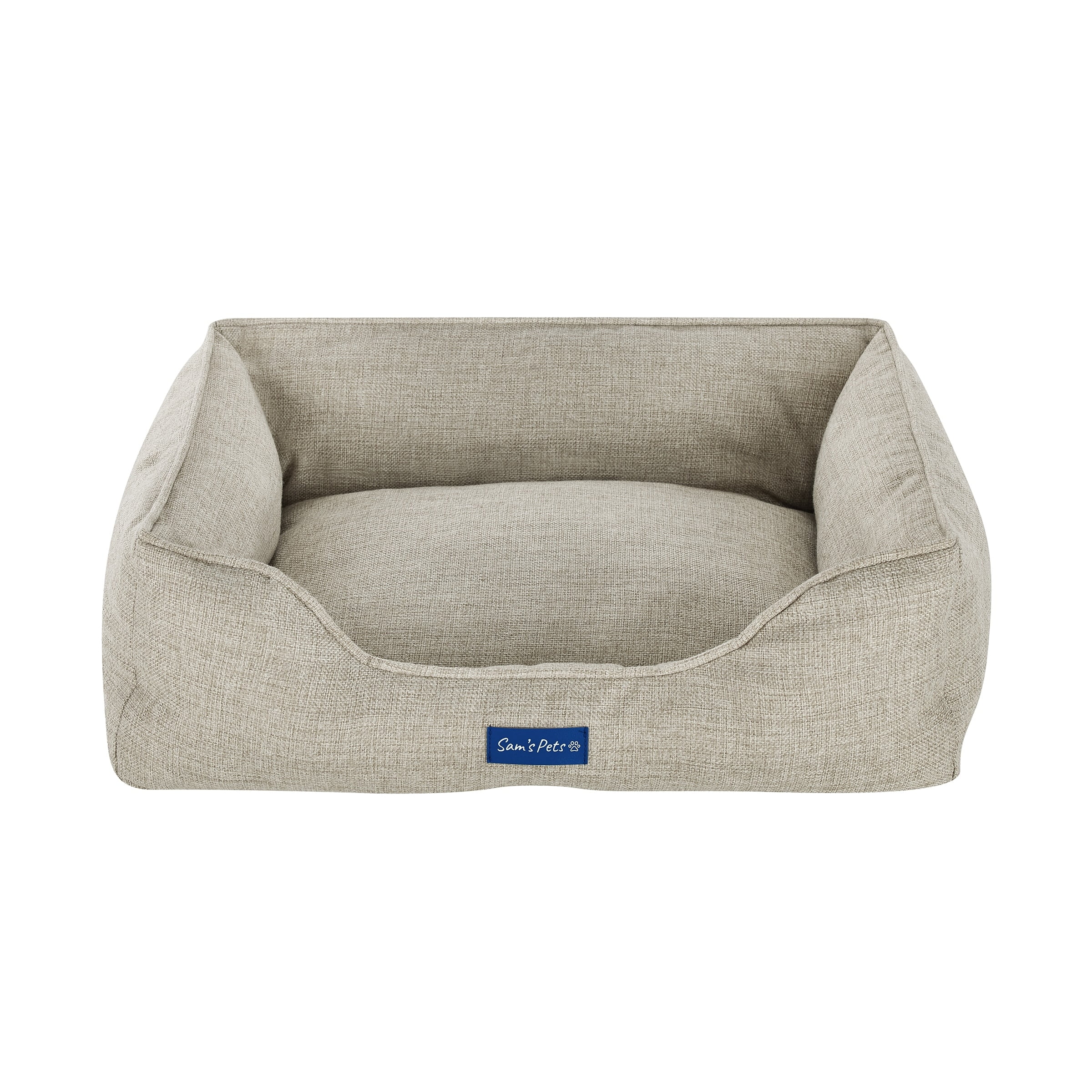 Julius Small Beige Polyester Outdoor Dog Bed