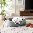 thumbnail image 1 of Sam's Pets Small Water Resistant Dog Bed with Bolster Walls, Gray, 1 of 8