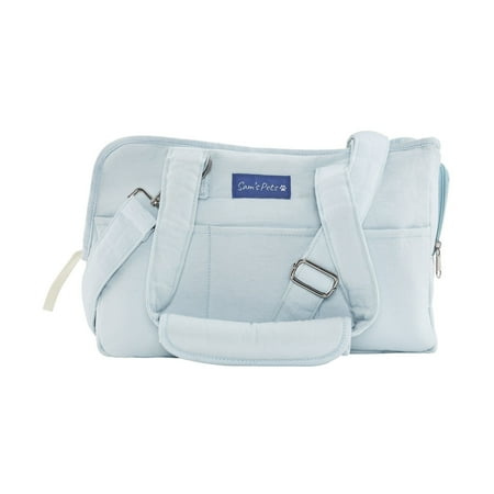 Sam's Pets Teddy 14.5'' Dog & Cat Carrier Bag in Light Blue - 14.5