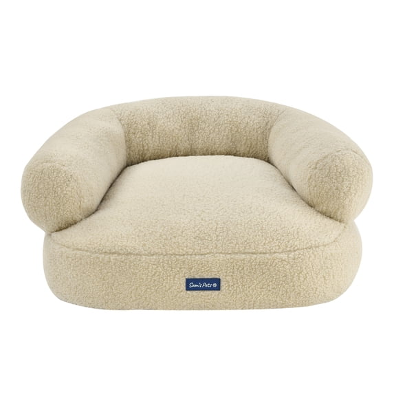 Sam's Pets Zoe 26'' Dog Bed in Beige - 26