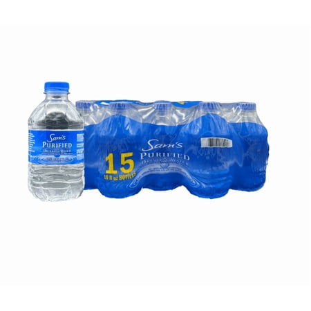 Sam's Purified Drinking Water, 10 fl oz, 15 Count
