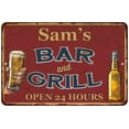thumbnail image 1 of Sam's Red Bar and Grill Rustic Sign Decor 8x12 108120045016, 1 of 1