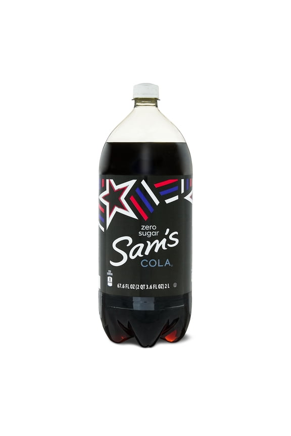 Sam's Zero Sugar Cola Soda, 2 Liter Bottle