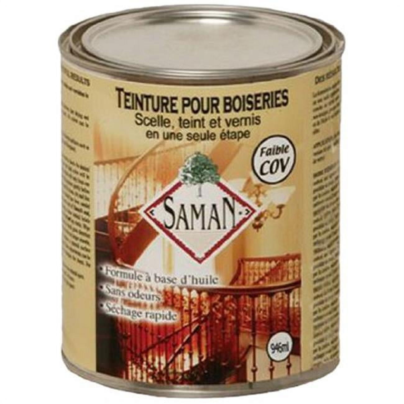 SamaN SAM3041L 1Quart Interior Stain for Fine Wood for Seal, Stain