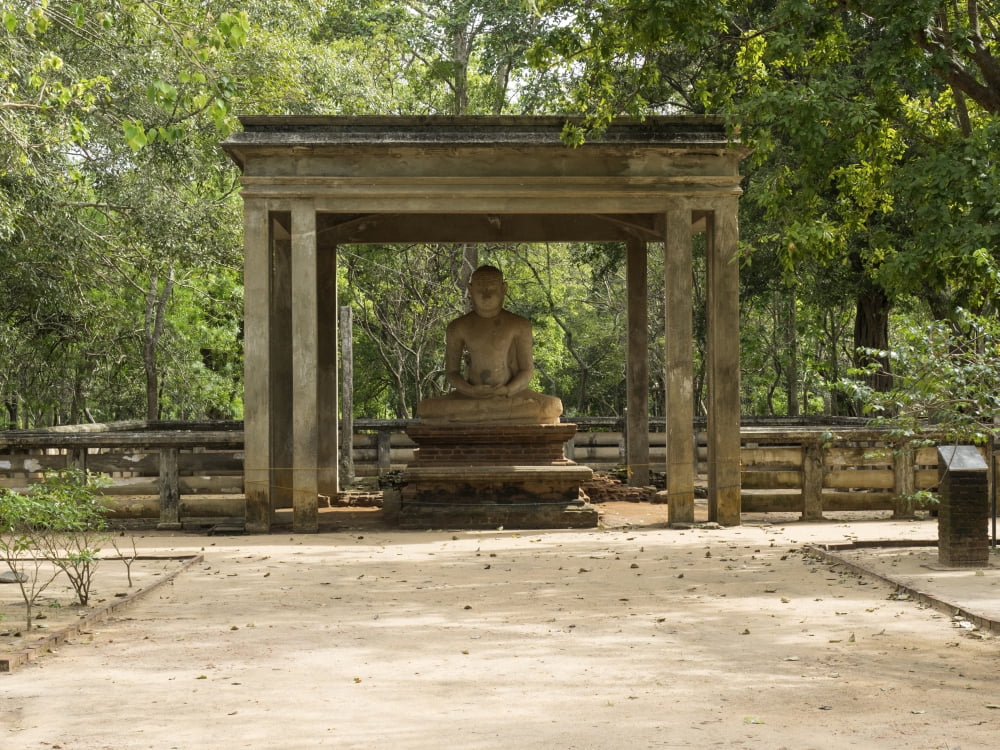 Samadhi Buddha (4th century) in meditation pose Northern Ruins Anuradhapura North Central Province Sri Lanka Canvas Art - Panoramic Images (12 x 16)