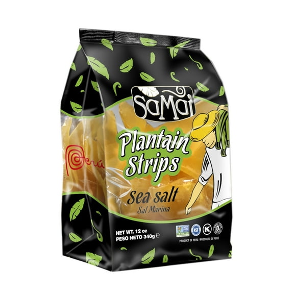 Samai Pacific Sea Salt Plaintain Strips, 12 oz, 1 Bag
