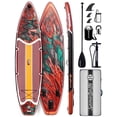 thumbnail image 1 of SamamDally 11'x 34" Inflatable Paddle Boards for Adults, Extra Wide SUP Paddleboards with Premium Accessories, Adjustable Paddle, Removable Fins, Hand Pump & Waterproof Bag, 1 of 6