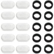 Samanija 10-Pack Cat Water Fountain Filters with Sponges