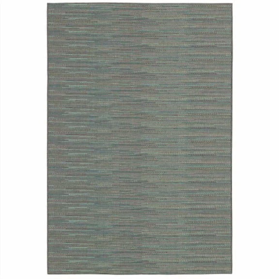 Samantha Diva Aqua Blue- Gray Indoor/ Outdoor Area Rug Aqua Blue/Gray 2' x 3'7"