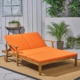 thumbnail image 1 of Samantha Double Chaise Lounge for Yard and Patio Acacia Wood Frame, 1 of 8