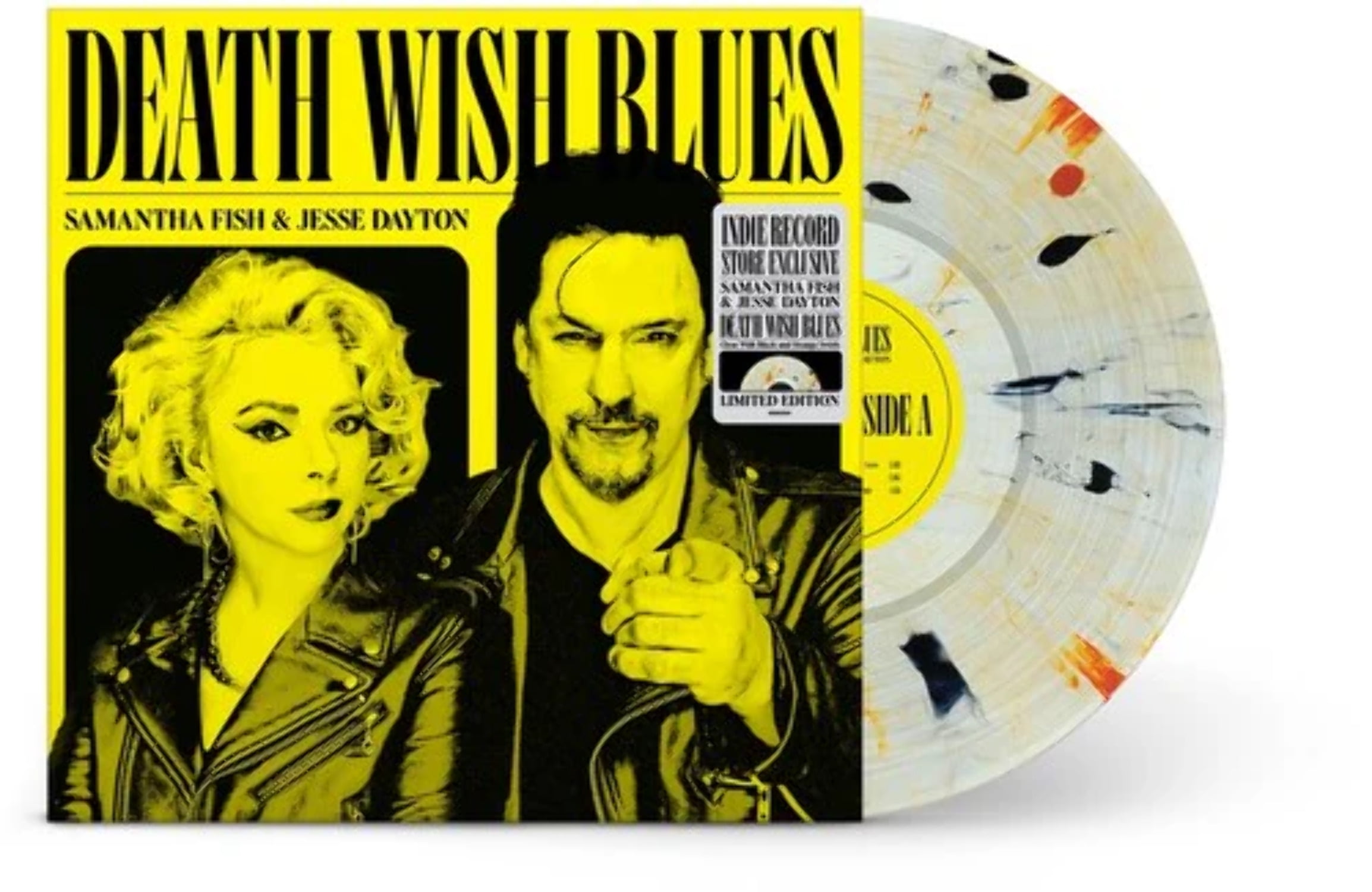 Samantha Fish Death Wish Blues (Indie Exclusive, Limited Edition, Clear Vinyl, Black, Orange) Records & LPs