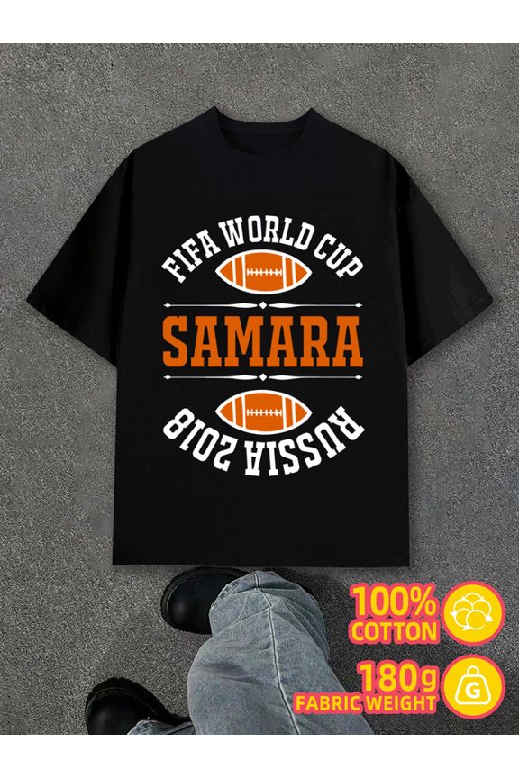 Samara 2018 Tee for men black 180G 100% Cotton Wearable year-round Casual Unisex Shirt Short Sleeve tshirts Casual Unisex Shirt Cotton tshirts Classic Unisex Shirt Printed tshirts