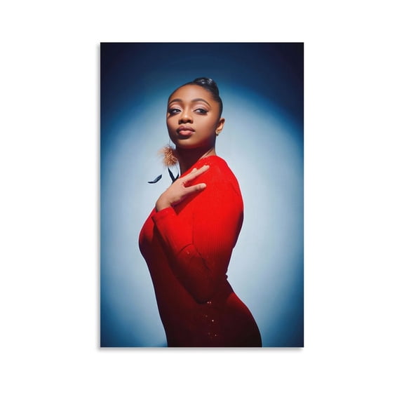 Samara Joy Female Singer Art Poster Wall Art Poster Scroll Canvas Painting Picture Living Room Decor Home 12x18inch(30x45cm)