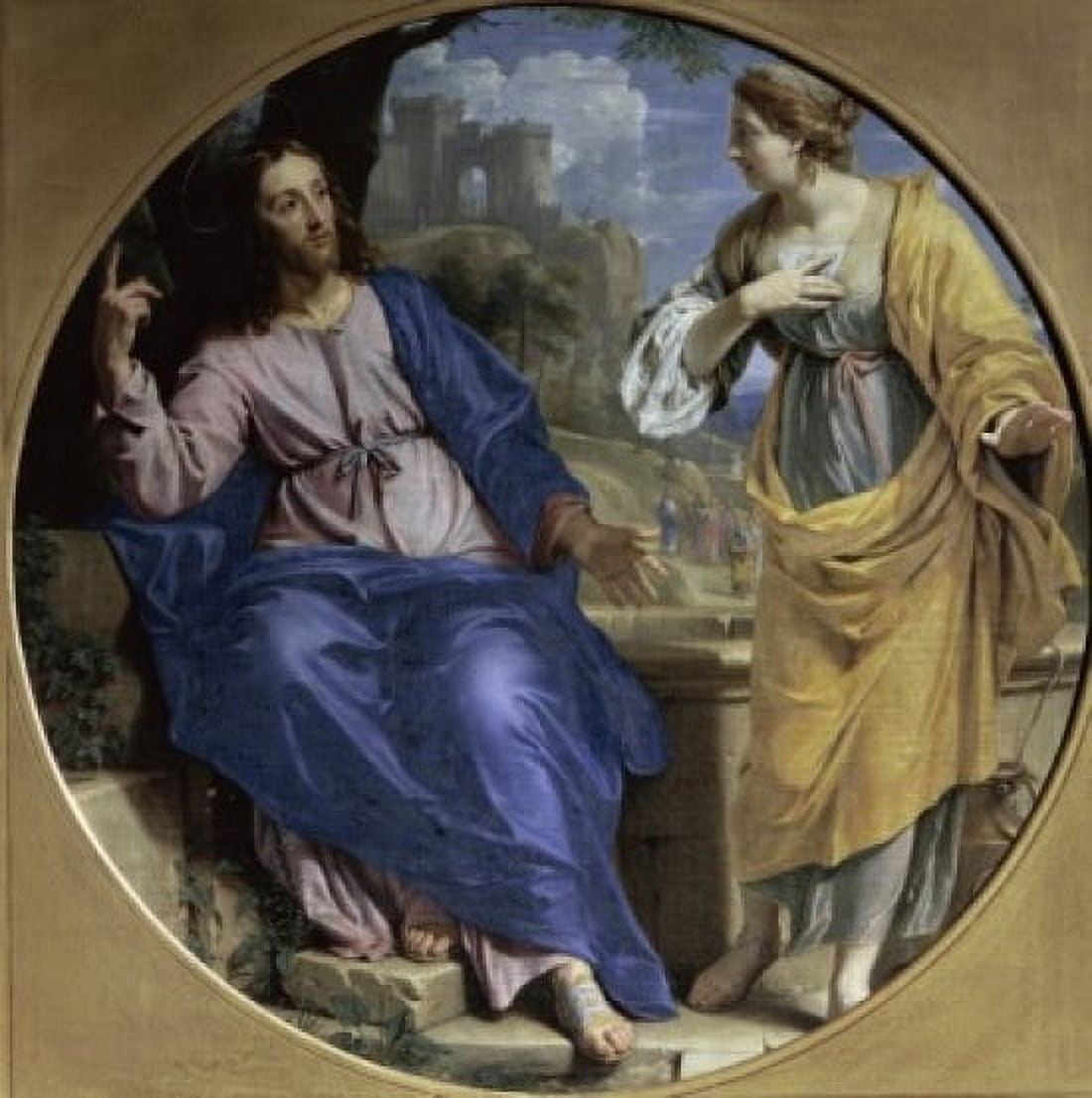The Samaritan Woman (at the Well) (La Samaritain ) 1648 Philippe de Champaigne (1602-1674French) Musee des Beaux-Arts Caen Canvas Art - Philippe de Champaigne (24 x 36)