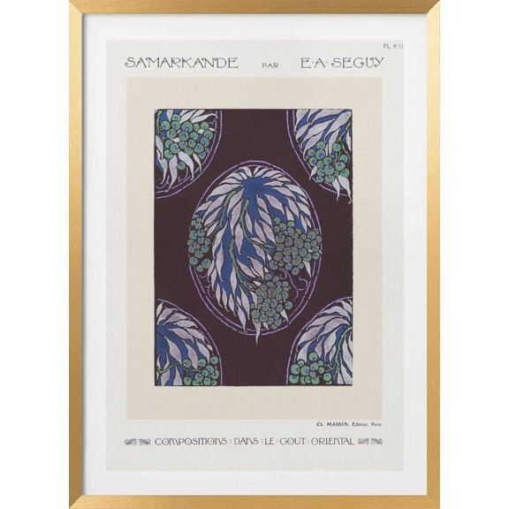 Samarkande 17 Framed Art Modern Wall Decor