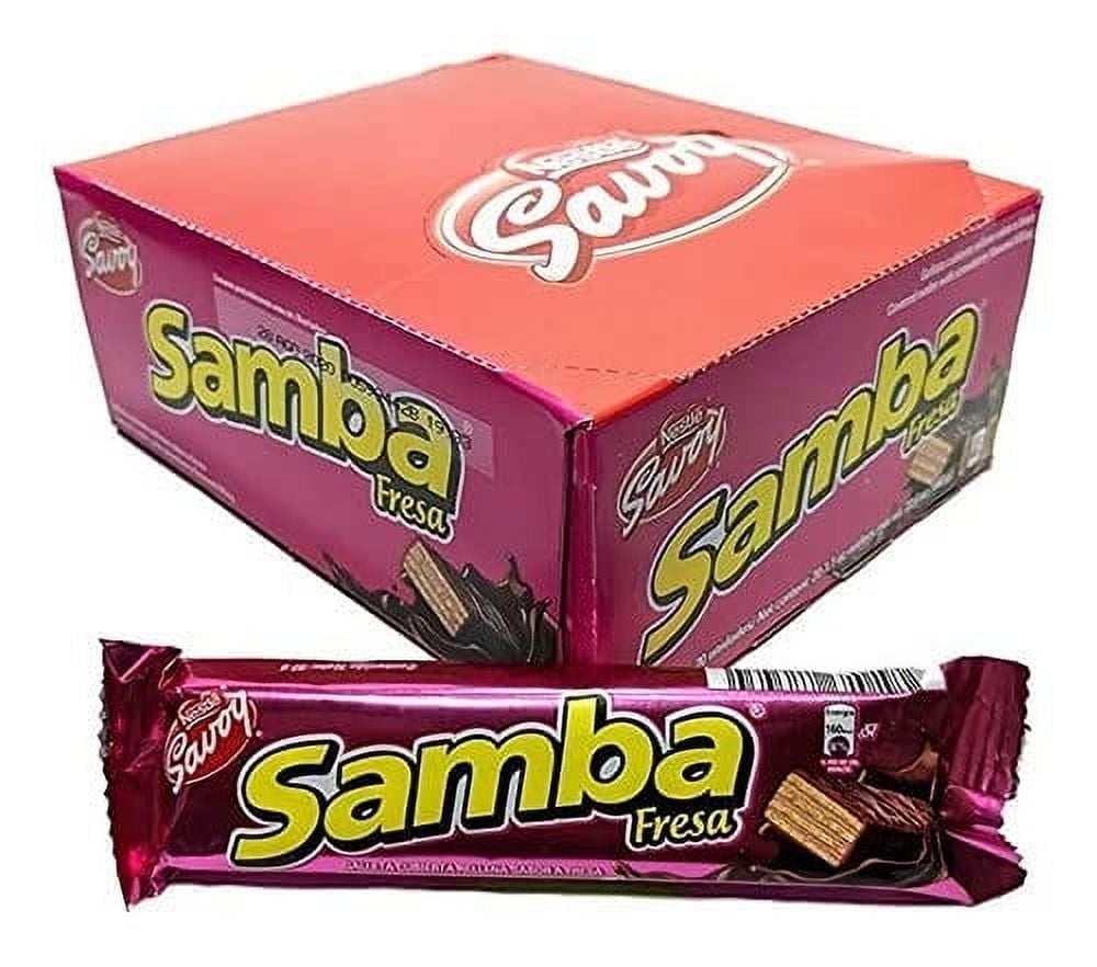 Walmart savings: Savoy Samba Strawberry Fudge Covered Wafer with Strawberry Filling - 20 Pack (32gr/1.12oz Each)