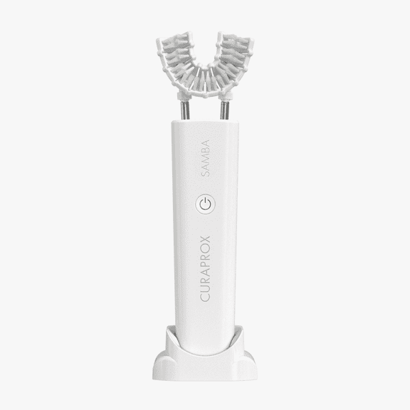 Curaprox Samba Toothbrush, Robotic Full-Mouth Toothbrush for Effortless 60-Second Cleaning