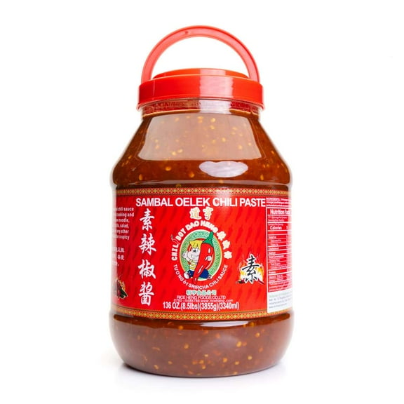 Sambal Oelek Chili Paste, 136 oz