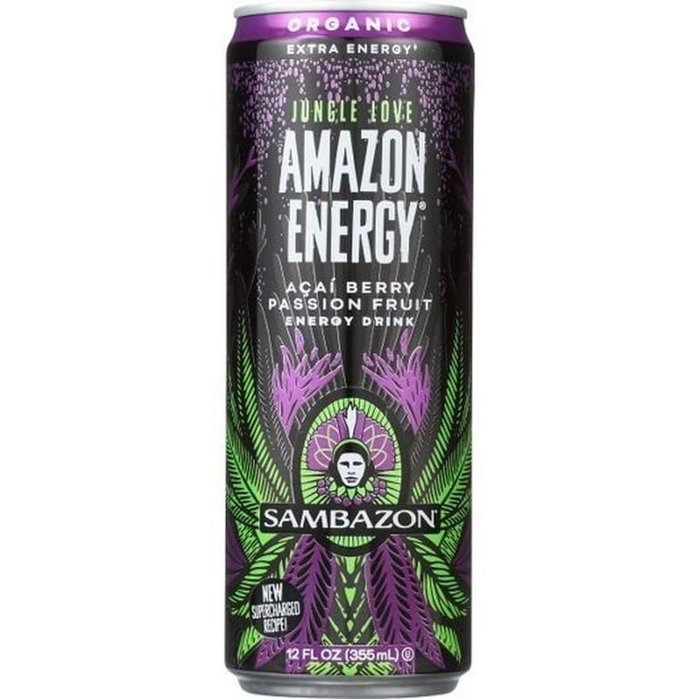 Sambazon Jungle Love Amazon Energy Organic Acai Berry Passionfruit