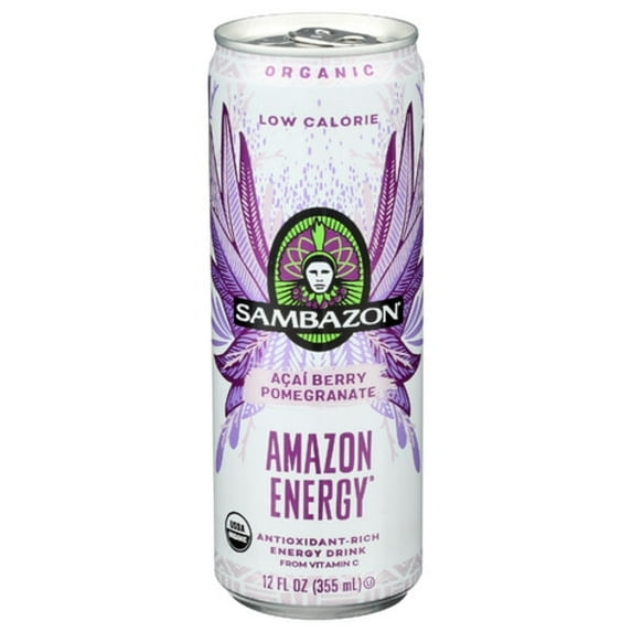 Sambazon Organic Low Calorie Amazon Energy Drink 12 fl oz (Pack Of 2)