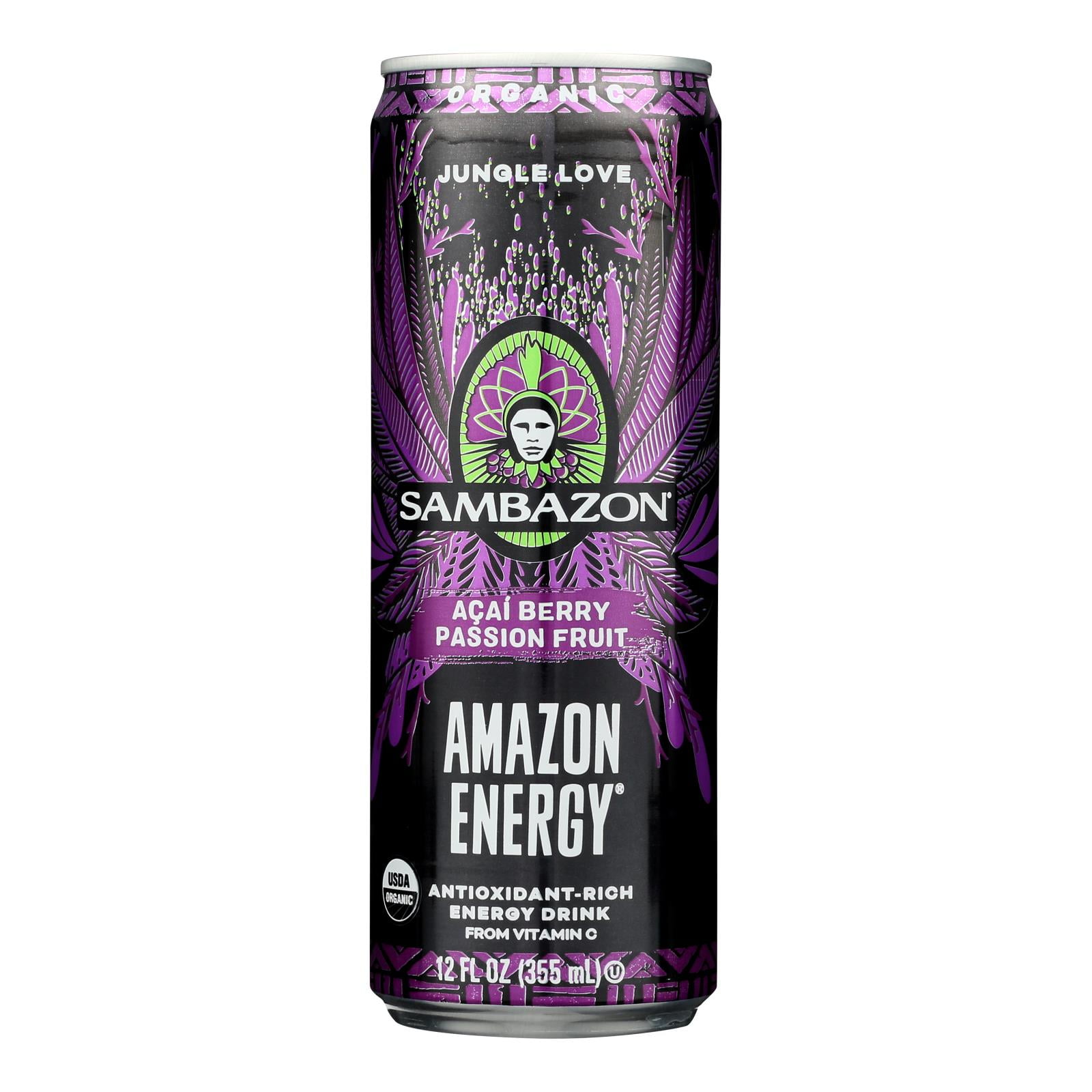 Sambazon Sambazon; Inc. Jungle Love Amazon Energy Drink Acai Passion Fruit, 12 oz - Case of 12