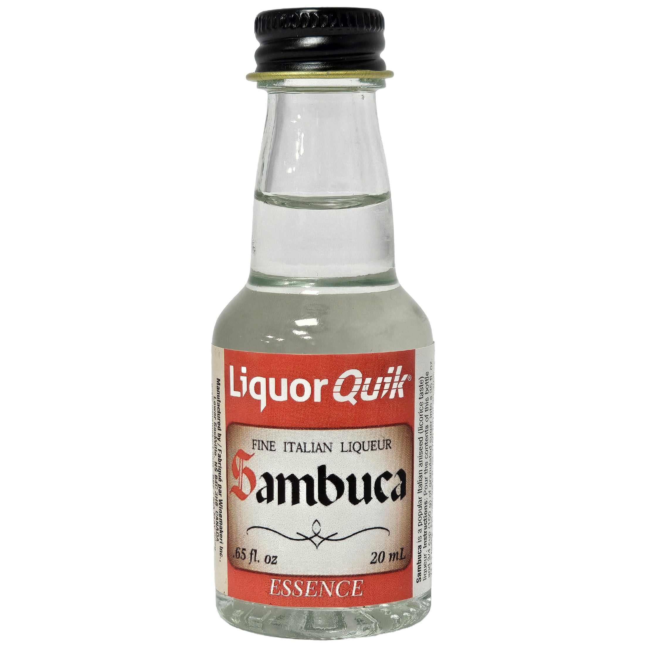 Liquor Quik Essence - Sambuca (White), Alcohol Free, Anise Flavor