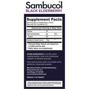 Sambucol Black Elderberry Immune Support Syrup, 15.6 Ounces