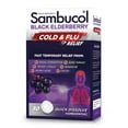 Sambucol Cold and Flu Relief Tablets Homeopathic Cold Medicine, Cold