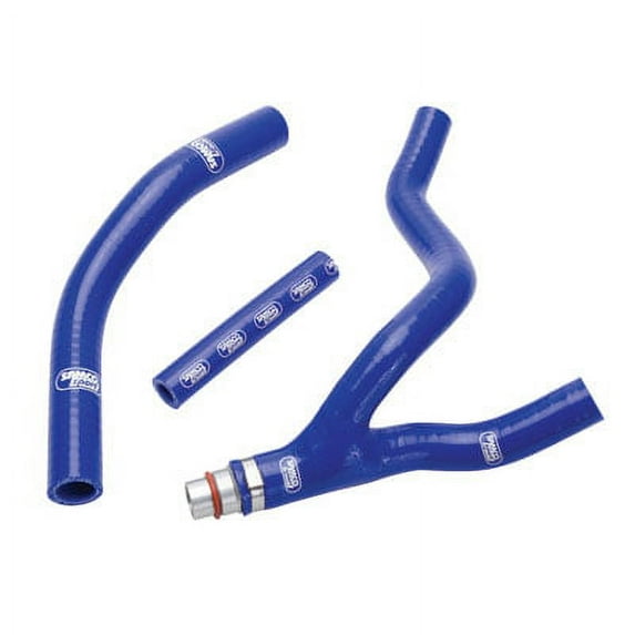 SamcoSport Radiator Hose Kit Blue 'Y' Piece Race Design with Alloy Insert For Yamaha