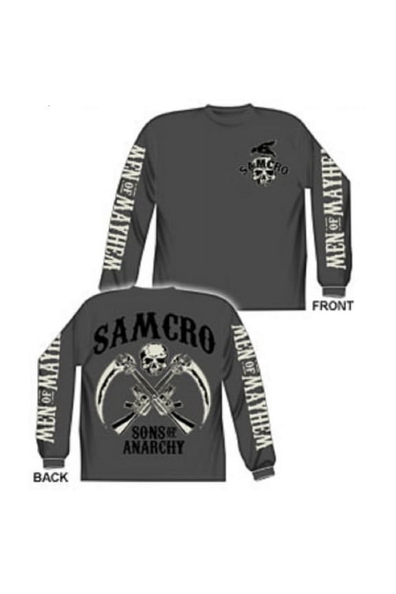 Samcro Men Of Mayhem Sons Of Anarchy Long Sleeve Adult T-shirt