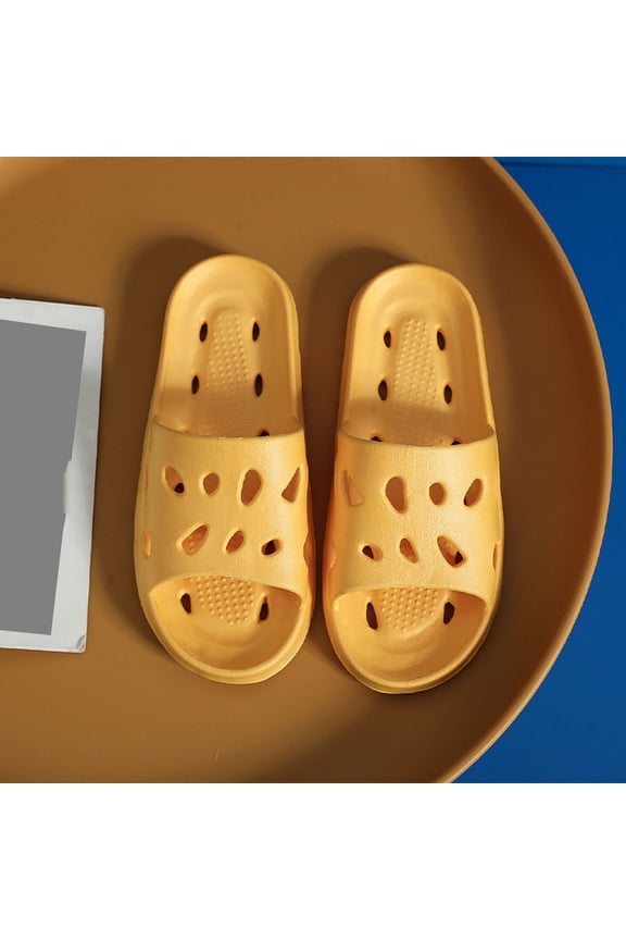 Bathroom Slippers for Women Fast Drying Shower Sandals with Drainage Holes Open Toe Breathable Spa Slides Non-Slip Gym Pool Footwear Ultra-Light Eva House Shoes Summer
