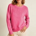 thumbnail image 1 of Samdudou Fall Sweaters for Women Rhinestone Fringe Embellished Crewneck Long Sleeve Pullover Tops Elegant Dressy Knitwear Sparkly Party Blouse Chic Winter Outfit Rhinestone Clothes, 1 of 9