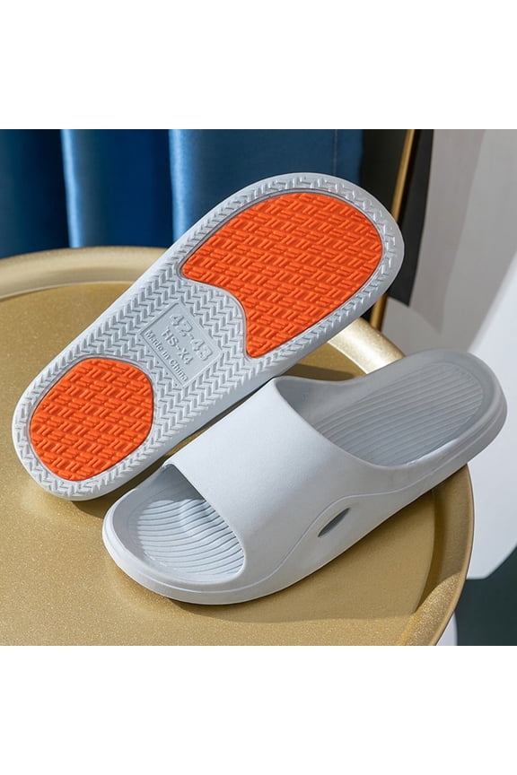 Mens Slides Athletic Sport Sandals for Women High Traction Tread Sole Slipper Durable Indoor House Footwear Outdoor Casual Beach Shoes Water Resistant Gym Pool Sliders