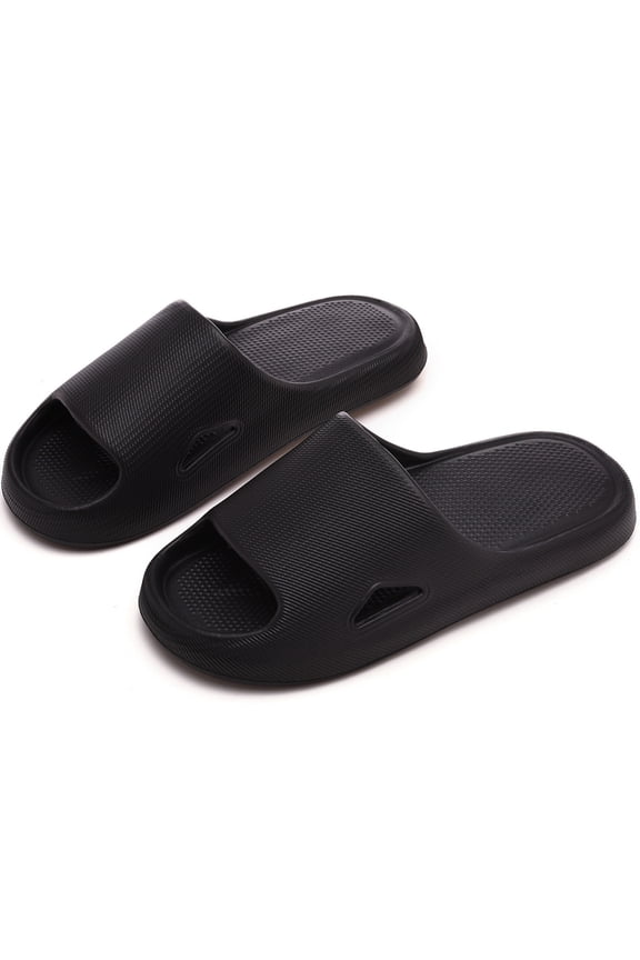 Mens and Women Slides Athletic Sport Sandals Wavy Texture Pattern Slippers Slip On House Shoes Durable Eva Indoor Outdoor Footwear Water Resistant Beach Pool Sliders
