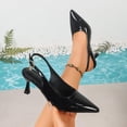 thumbnail image 1 of Samdudou Womens Dress Shoes Closed Toe Pointed Slingback Pumps Sleek Kitten Low Heel Sophisticated Office Work Wedding Party Slip On Timeless Evening Chic Footwear, 1 of 9