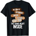 thumbnail image 1 of Same Heart On The Inside Black History Month BLM Melanin T-Shirt, 1 of 3