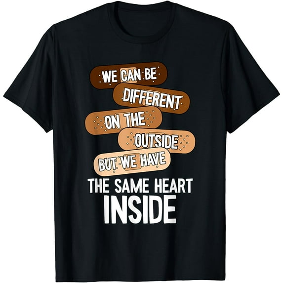 Same Heart On The Inside Black History Month BLM Melanin T-Shirt
